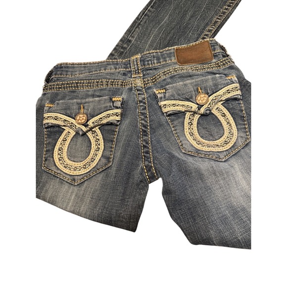 Big Star Vintage Collection Liv Jeans 25L Flare Bootcut Distressed Denim - Picture 1 of 12